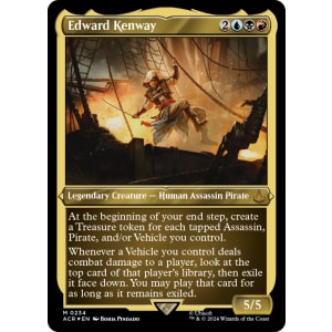 好評 M0269 Foil Textured Kenway Edward MTG ACR Assassin's EN